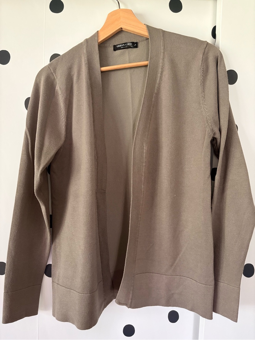 Olive Open-Front Women's Cardigan Sweater